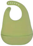  Szilikon Baba előke ételfogó zsebbel zöld