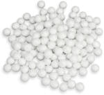  Polisztirol golyó MINI csillámos - FEHÉR - festéshez és díszítéshez