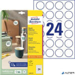 Avery Zweckform Etikett, univerzális, 40 mm, kör, AVERY ZWECKFORM, 240 etikett/csomag (L3415-10) - alter