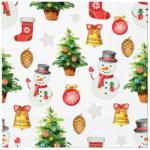  Szalvéta 20Db Snowmen Pattern 33X33 Cm