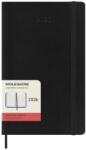 Moleskine Határidőnapló 2027 12 hónap, Napi, puha borító, FEKETE (L)