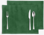 Goldea karácsonyi malaga 2 darabos reggeliző alátét - sötétzöld 30 x 40 cm