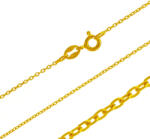 Argento-ekszer Aranyozott ezüst lánc - Rolo minta, vastagsága 0, 8 mm (15347)