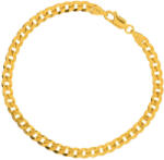 Argento-ekszer Aranyozott ezüst karkötő - Pancer minta, szélessége 4 mm (I5369)
