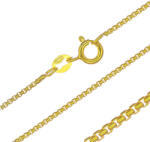 Argento-ekszer Aranyozott ezüst lánc - Catena minta, vastagsága 1, 3 mm (15365)