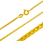 Argento-ekszer Aranyozott ezüst lánc - Maglina minta, vastagsága 1, 5 mm (15333)