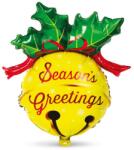  Karácsonyi lufi - alumínium fólia - csengettyű - 58 x 78 cm (GL413)