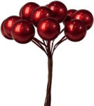 Valex Decor Bogyós dekor pick ⌀ 1.9 cm, 12 szál, 11 cm magas - Bordó (PE002-02)