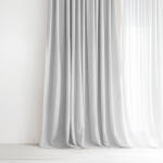 Goldea draperie exclusivă decorativă - argintiu cu sclipici 280x135 cm