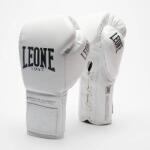 Leone Manusi de Box Leone The Greatest cu Siret Albe (GN111L-alb-10oz)