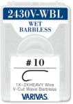 VARIVAS CARLIGE FLY 2430V-WBL WET V-CUT 1x 2x Heavy NR 6 Barbless