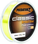 Predator-Z FIR TEXTIL CLASSIC BRAID 4X 120m 0.08mm 3.9kg Galben Fluo