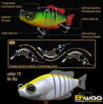 Biwaa SWIMBAIT SEVEN SECTION S4 10cm 17gr 19 Hi-Viz