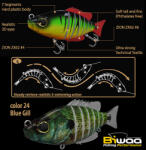 Biwaa SWIMBAIT SEVEN SECTION S4 10cm 17gr 24 Blue Gill
