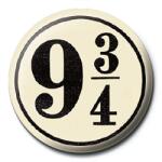 Pyramid International Harry Potter Badge - Platform 9 3/4