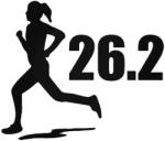 Stickify Női futás Marathon matrica