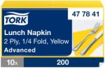 Tork Lunch éttermi szalvéta Advanced sárga 2 rétegű, 33x33 SCA477841