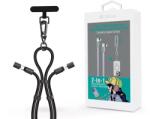 DEVIA USB 2.0 Type C Lightning Töltő/adat Fekete 1.6m ST112148 (ST112148)