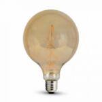 V-TAC Bec Led G125 E27 8w Cu Filament 2200k Alb Cald