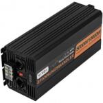 VEVOR Invertor cu unda sinusoidala pura 5000 W, 24VDC-230VAC, port USB, telecomanda, afisaj LCD