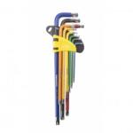 Topmaster Professional Set 9 chei torx T10-T50, extra lungi, color Cheie imbus