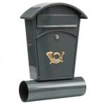 TOYA Cutie postala cu suport ziar, Vorel 78591, gri, 480x280x80 mm