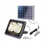  Proiector solar cu panou separat, 5Ah, 3000 lm, 6500K, Aluminiu