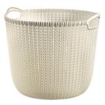 Strend Pro Coș rotund, impletit, Curver Knit 30L, crem, 40x39x33 cm