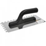 TOYA Gletiera inox crestata, Vorel 130x280 mm, dimensiune dinti 8x8 mm
