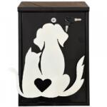 VivaTechnix Cutie postala Vivatechnix Cat&Dog KRO-1240, otel, 400x250x100mm, Negru/Alb, 2 chei