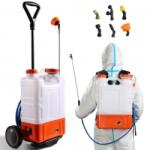 OMS Aparat de stropit cu acumulator, 12 V / 7.2 Ah, capacitate 15 l, 6 duze, tip rucsac si carucior, Debit 3.6 l/min, 0-6.4 Bar Pulverizator