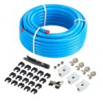Strend Pro Set conducte cu fitinguri pentru compresoare aer, 30.48 m, Trei straturi HDPE/Aluminiu/HDPE