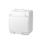 Somogyi Elektronic Priza montaj aparent Home Aquastar 21141, alb, 1 locas, IP 44