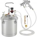 VivaTechnix Pistol de vopsit cu rezervor sub presiune, Capacitate 10 l, 4 Bar, duza 3 mm, 170-250 l/min, Manometru