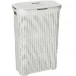 Strend Pro Coș rufe, imitatie ratan, Curver Natural Style 60L, Bej, 44x61x34 cm