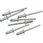 TOYA Set 50 pop nituri din aluminiu, Vorel 70500, lungime 12.7 mm, diametru 4.8 mm