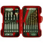 Raider Set 30 biti si chei hexagonale cu suport prelungitor Raider 157797, Cr-V Set capete bit, chei tubulare