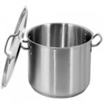 TOYA Oala medie cu capac profesionala din inox 36x22 cm, 22.4 litrri