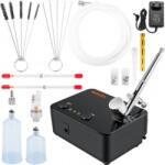 VivaTechnix Aerograf multifunctional Vevor, 3 duze 0.2, 0.3, 0.5 mm, 10 l/min, 2 Bar