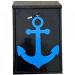 VivaTechnix Cutie postala Vivatechnix Anchor KRO-1232, otel, 400x250x100mm, Negru/Albastru, 2 chei