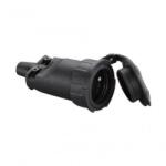Strend Pro Cupla din cauciuc, cu capac, Strend Pro, IP65, Schuko, 16A, 250 V