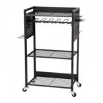 VivaTechnix Carucior cu 4 niveluri pentru scule, Vivatechnix max 68 kg, 4 x roti, 560 x 350 x 970 mm, carlige laterale
