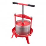 VivaTechnix Presa manuala pentru struguri si fructe moi, Capacitate 9 l, Inox/Fonta, 405x705 mm