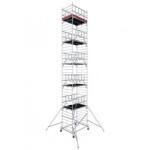 KRAUSE Schela Protec XXL 1, 2 x 2m, aluminiu, inaltime lucru 12, 3m, inaltime max platforma 10, 3m