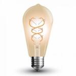 V-TAC Bec Led St64 E27 5w Cu Filament, Reglabil 2200k Alb Cald