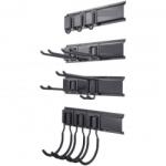 VivaTechnix Set 4 organizatoare unelte, Otel, carlige incluse, max 270 kg, 1628 x 260 x 270 mm