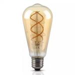 V-TAC Bec Led St64 E27 5w Cu Filament 2200k Alb Cald Model Vintage