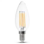 V-TAC Bec Led E14 6w Cu Filament 3000k Alb Cald