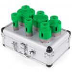 VivaTechnix Set 6 carote diamantate pentru gresie, marmura, 20-68 mm, prindere M14, umed sau uscat, cutie depozitare