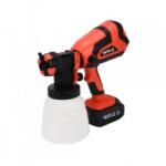 TOYA Pistol vopsit cu acumulator Li-Ion 18V 4.0Ah, debit 1 l/min